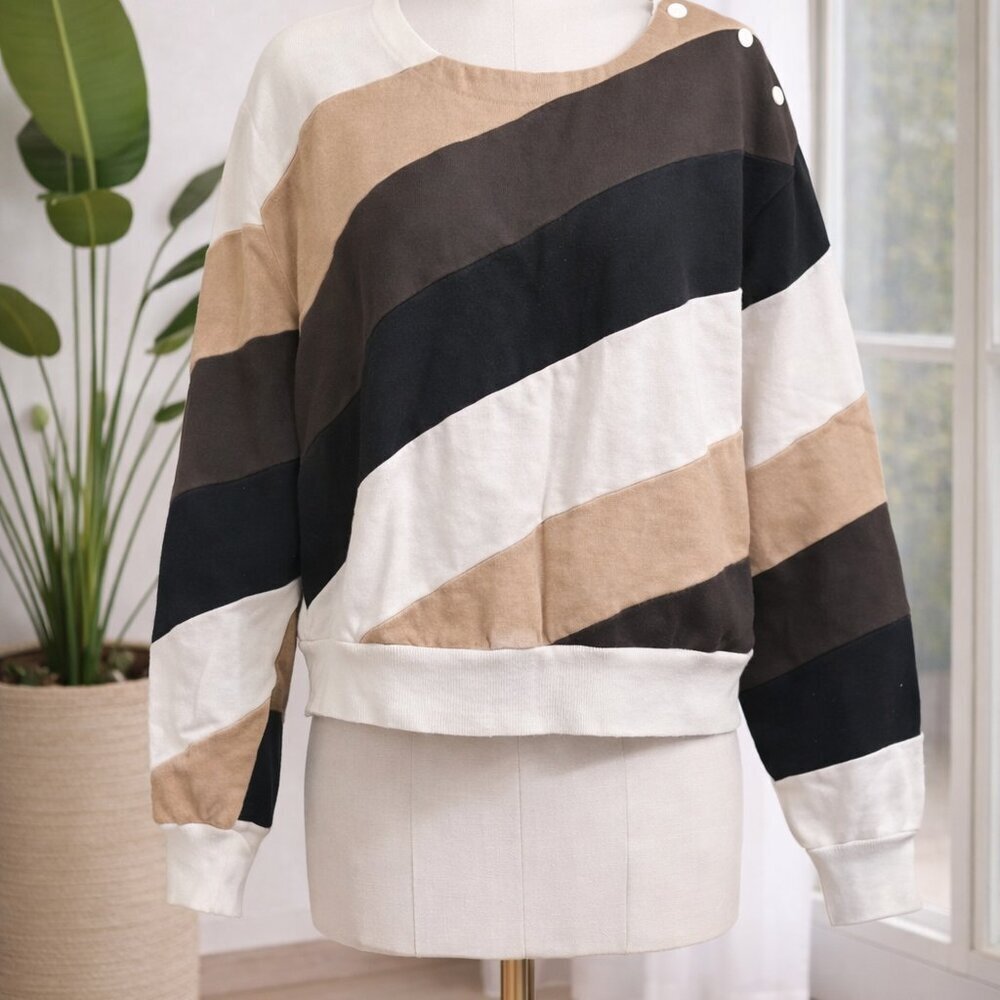 Carven Woman's  sweater color‎ block size M